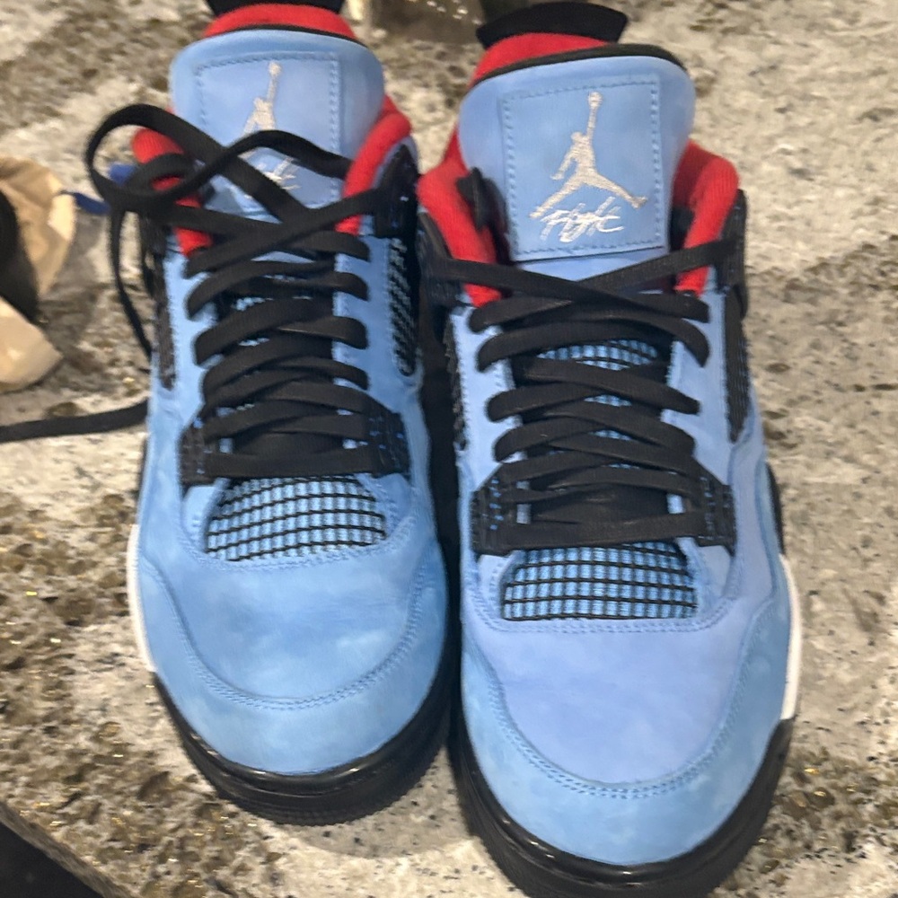 Jordan Sky Blue and Red Sneakers - Picture 5 of 5